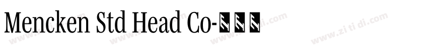 Mencken Std Head Co字体转换 Mencken Std Head Co字体转换